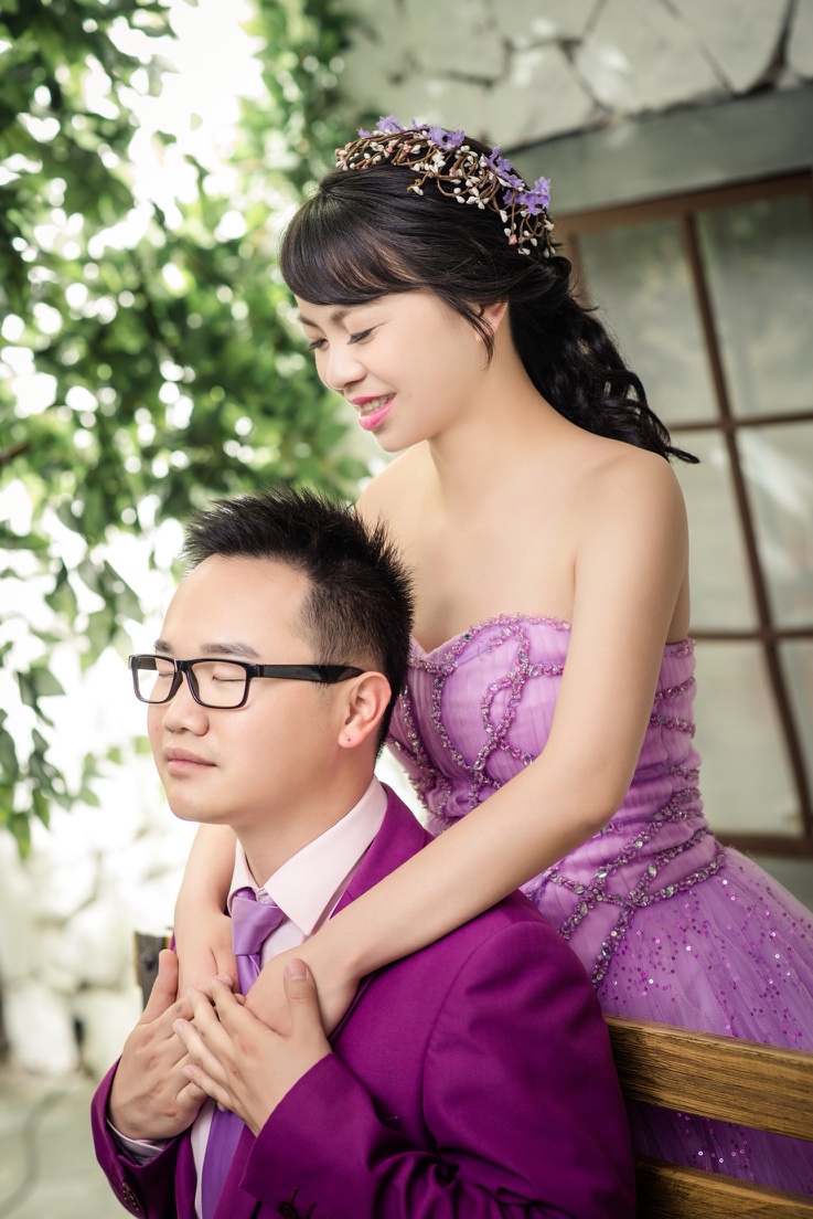 新鲜出炉的婚纱照