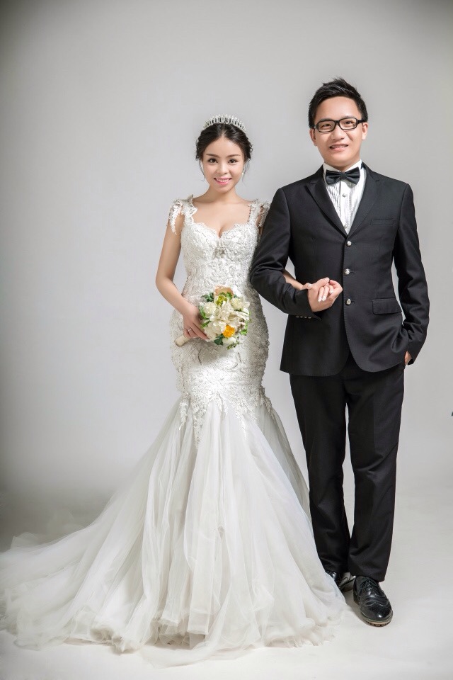重拍的婚纱照到手